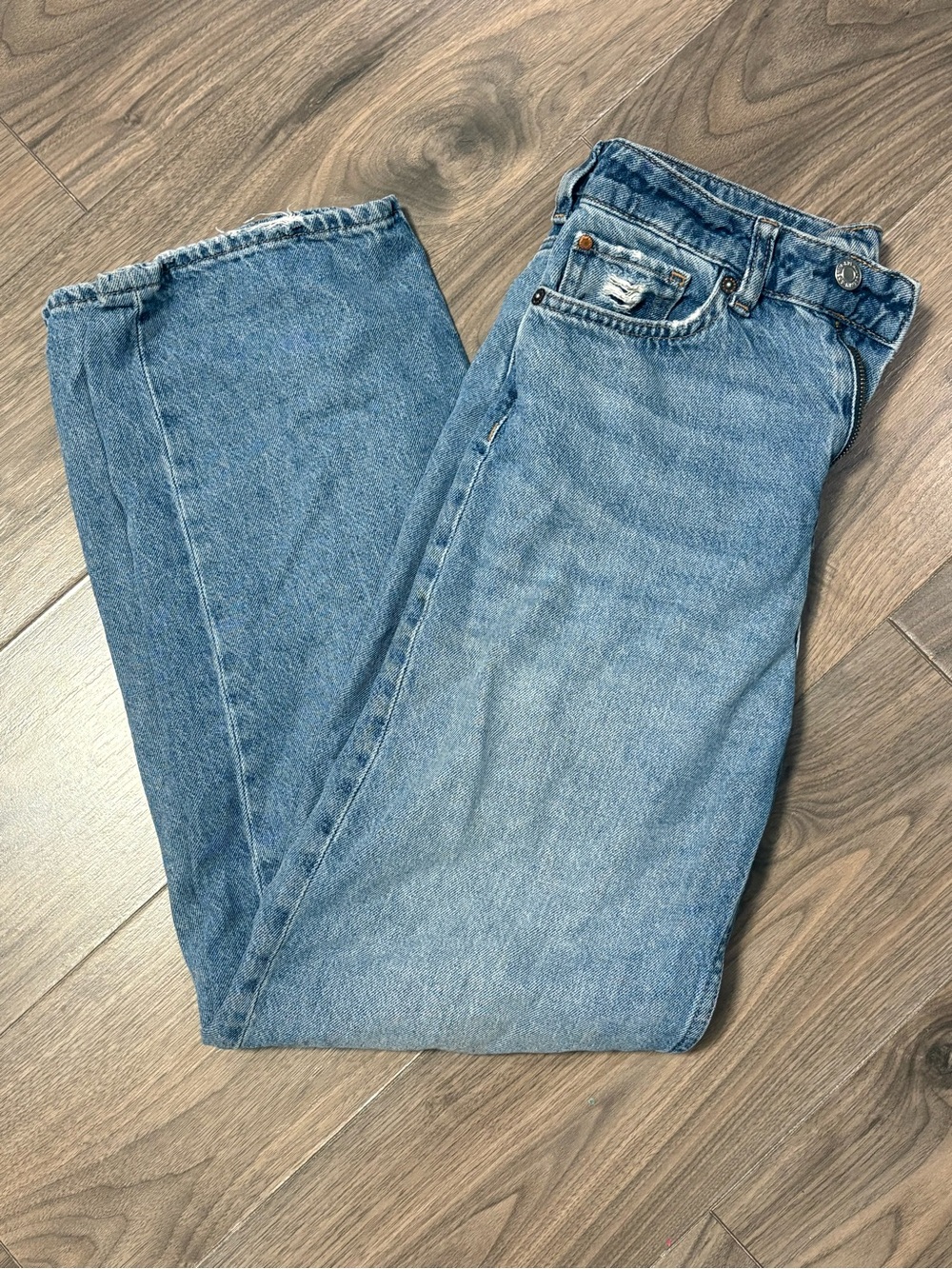 H&M Light Blue Wide Leg Jeans